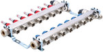 Floor heating - manifolds: PREMIUM manifold with rotameters - 7 circuits