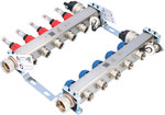 Floor heating - manifolds: PREMIUM manifold with rotameters - 5 circuits