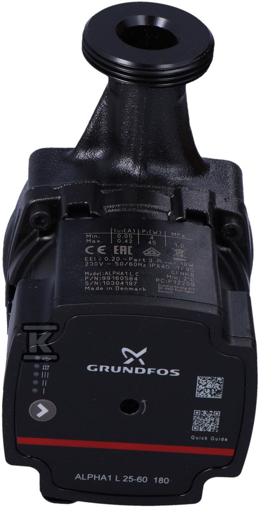 НАСОС ALPHA1 L 25-60 180 1x230V 50Hz 6H - 99160584