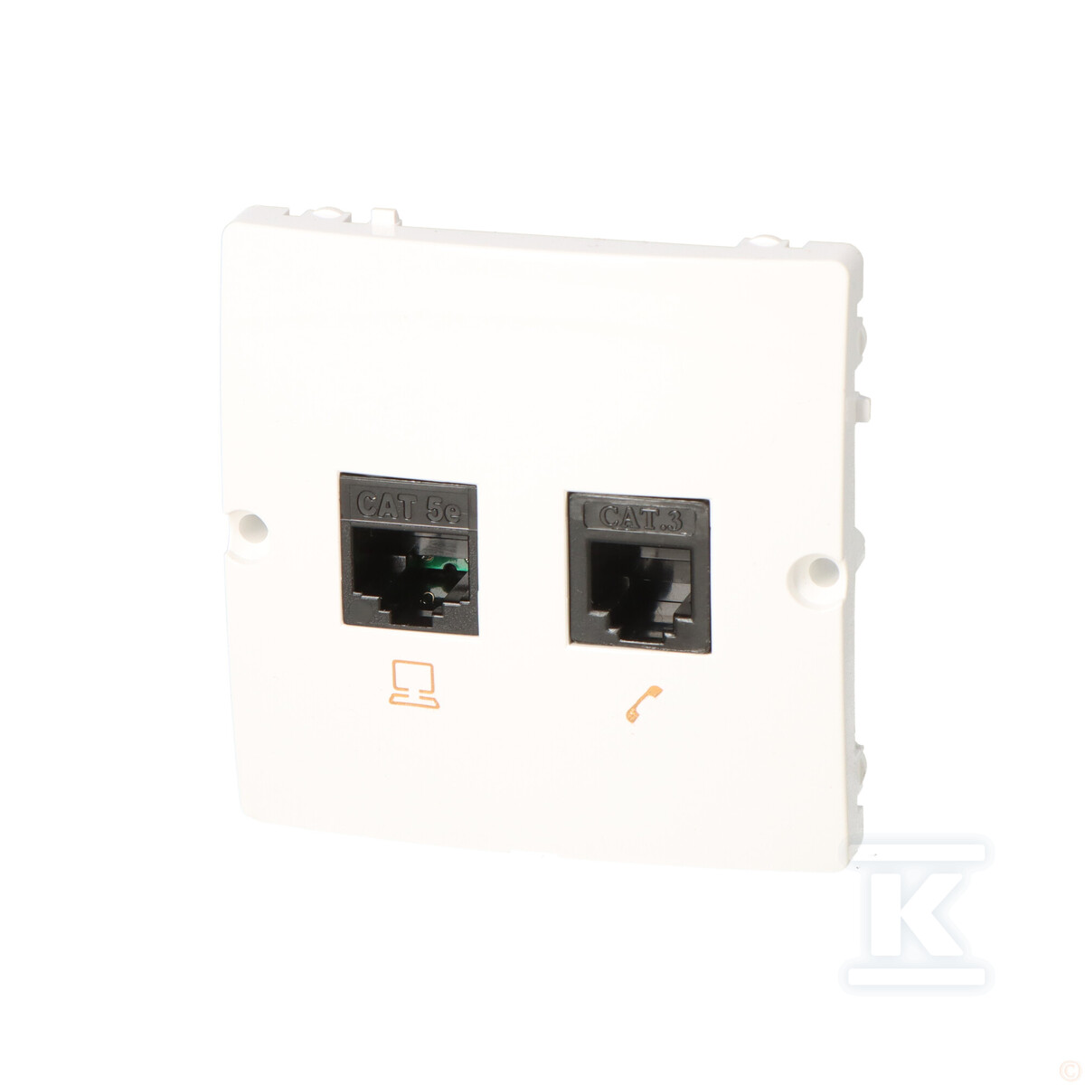 Комп'ютерна розетка RJ45 cat.5e + - BM5T.02/11