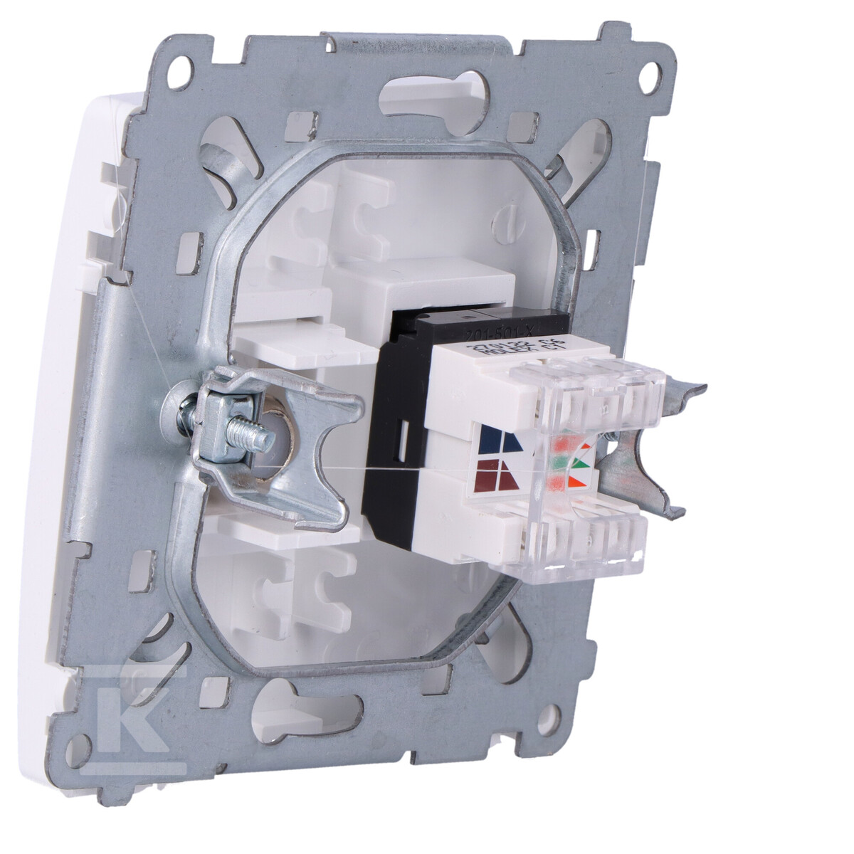 Гніздо антенне типу "F" + RJ45 cat.6 - BMAFRJ45.01/11