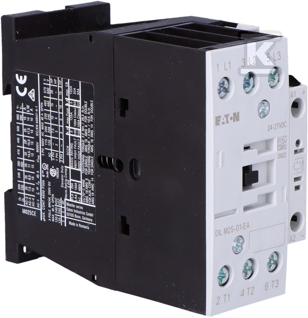 Контактор 11kW/400V, 24VDC управління - 189916