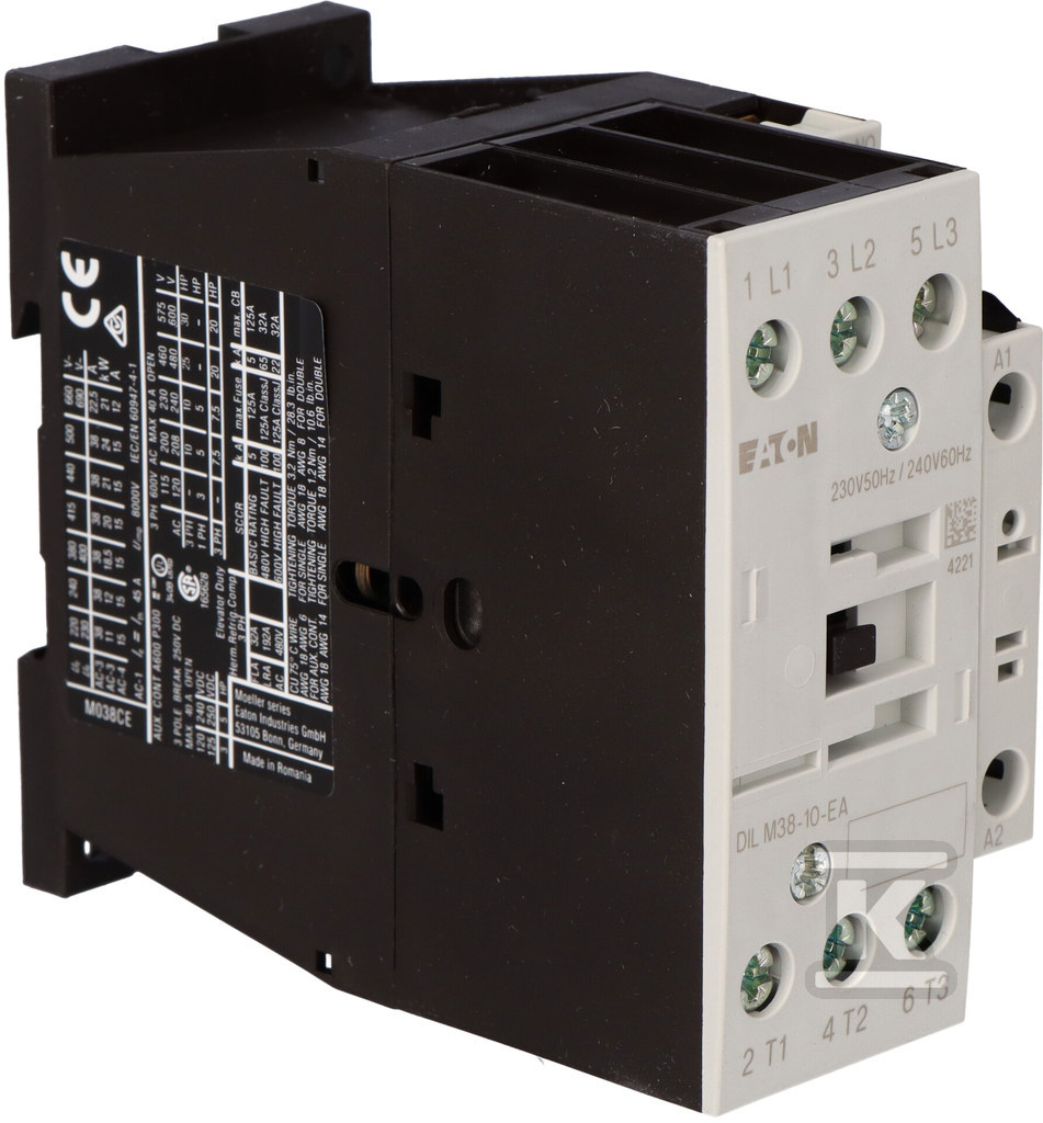 Contactor 18, 5kW/400V, 230VAC control - 190005