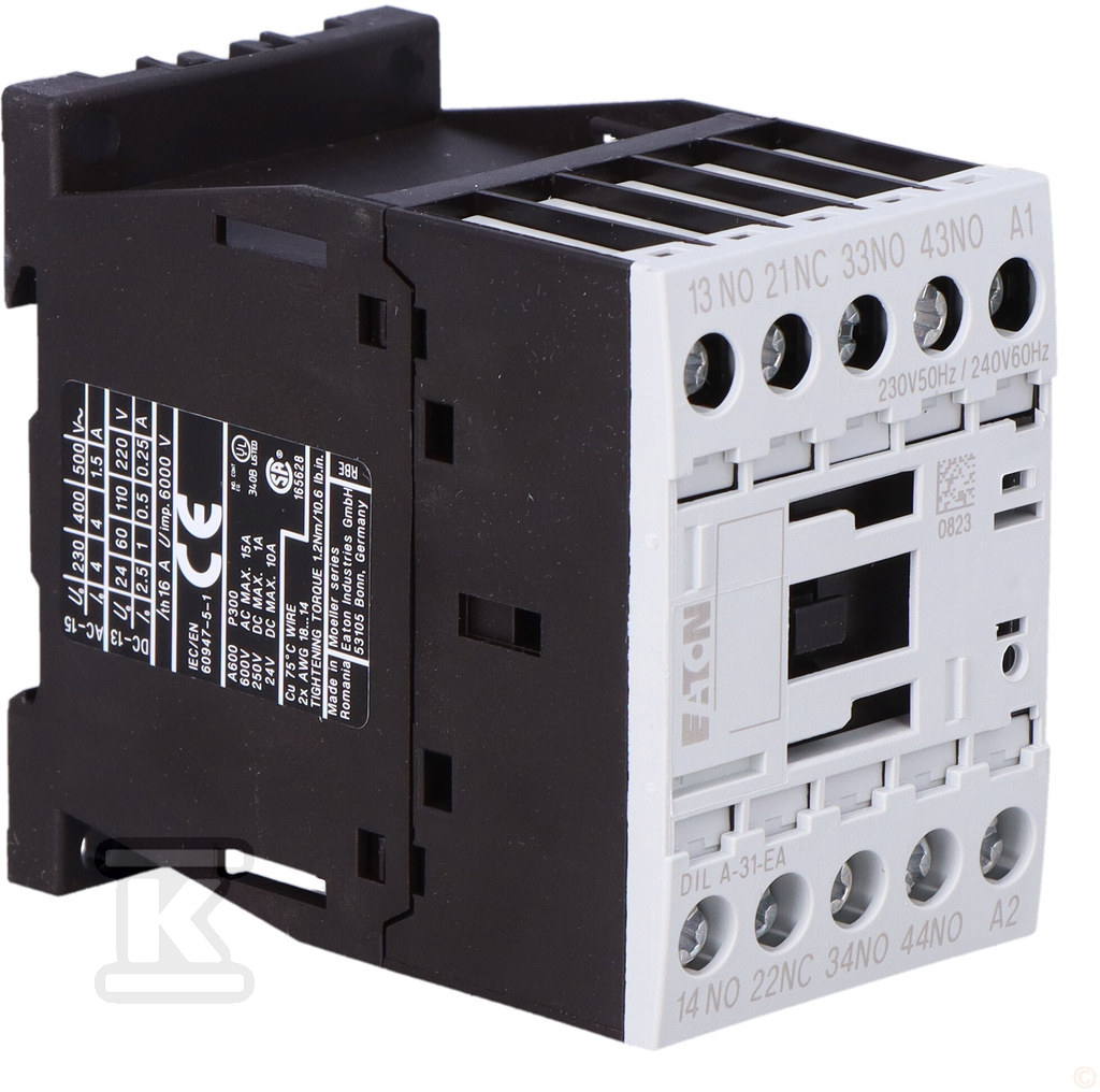 Auxiliary contactor, 3Z/1R, control - 189957