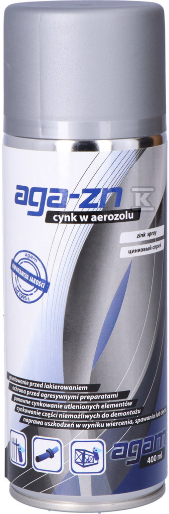 Zinc spray AGA-ZN 400 ml - 1050005