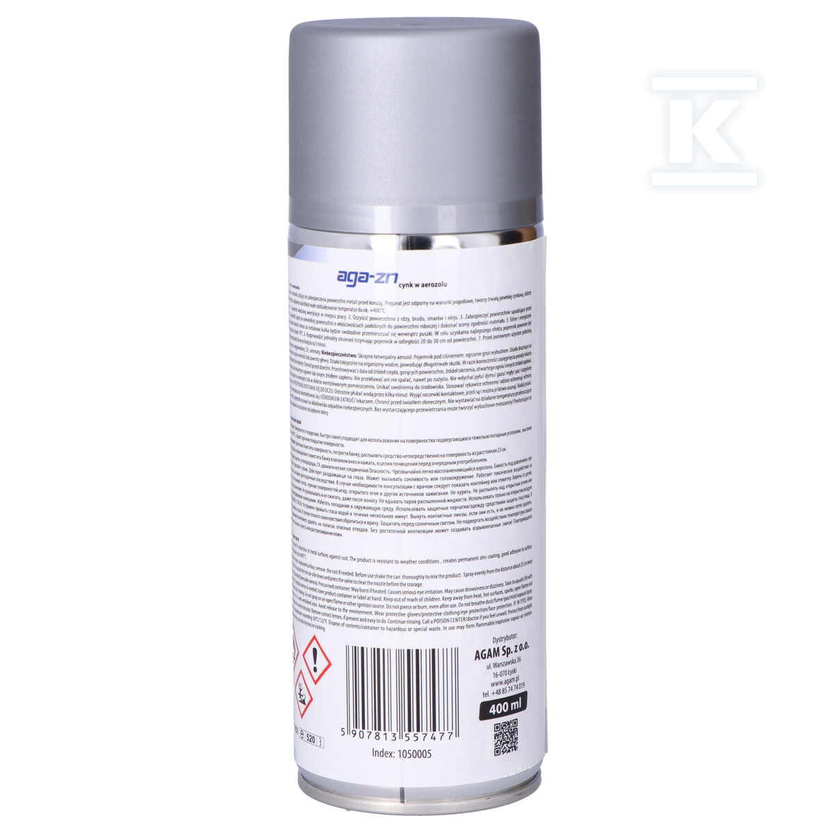 Цинковий спрей AGA-ZN 400 мл - 1050005