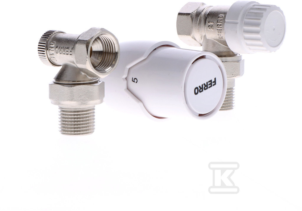 Angular thermostatic set 1/2" - ZTM21