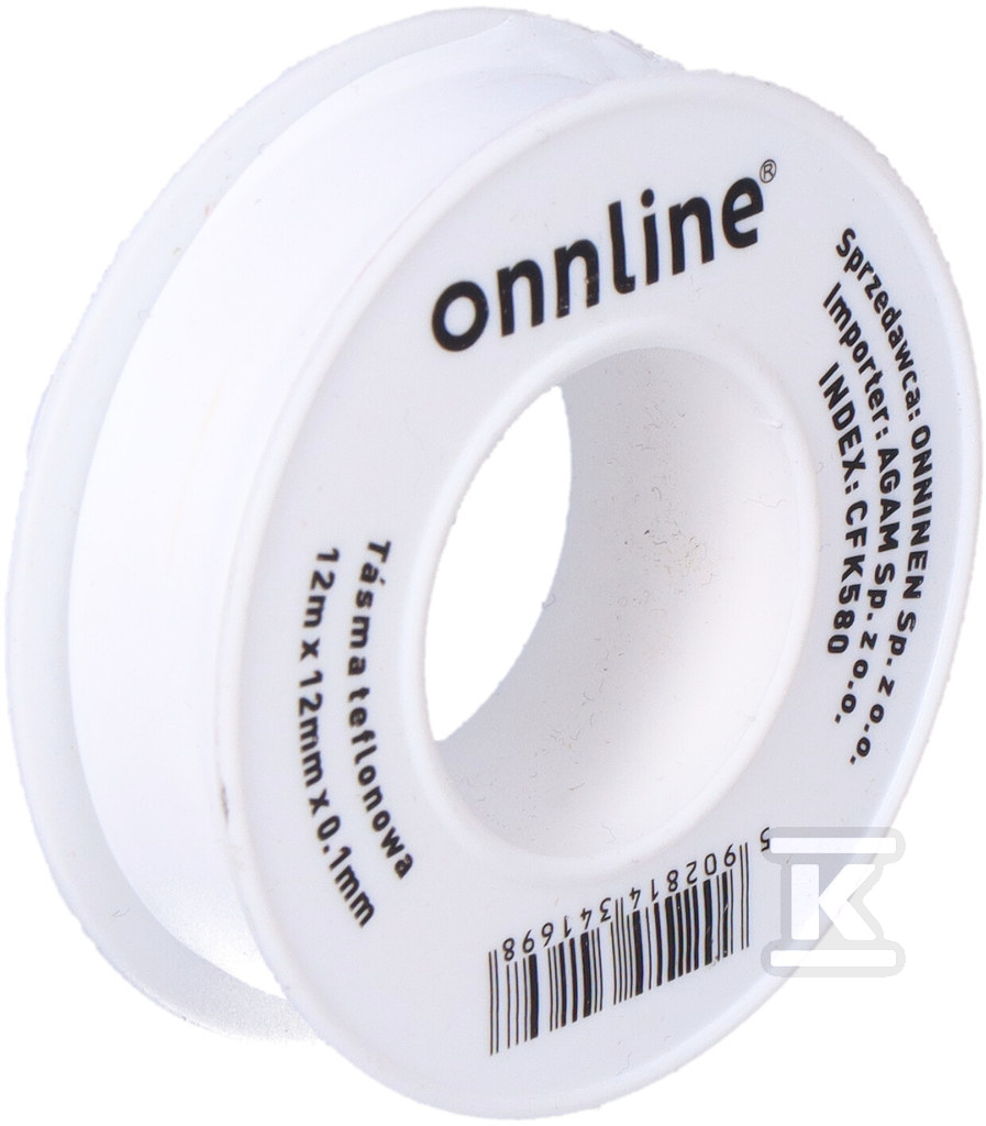 Online Teflonband 12m x 12mm x 0,1mm (rot) 1020003