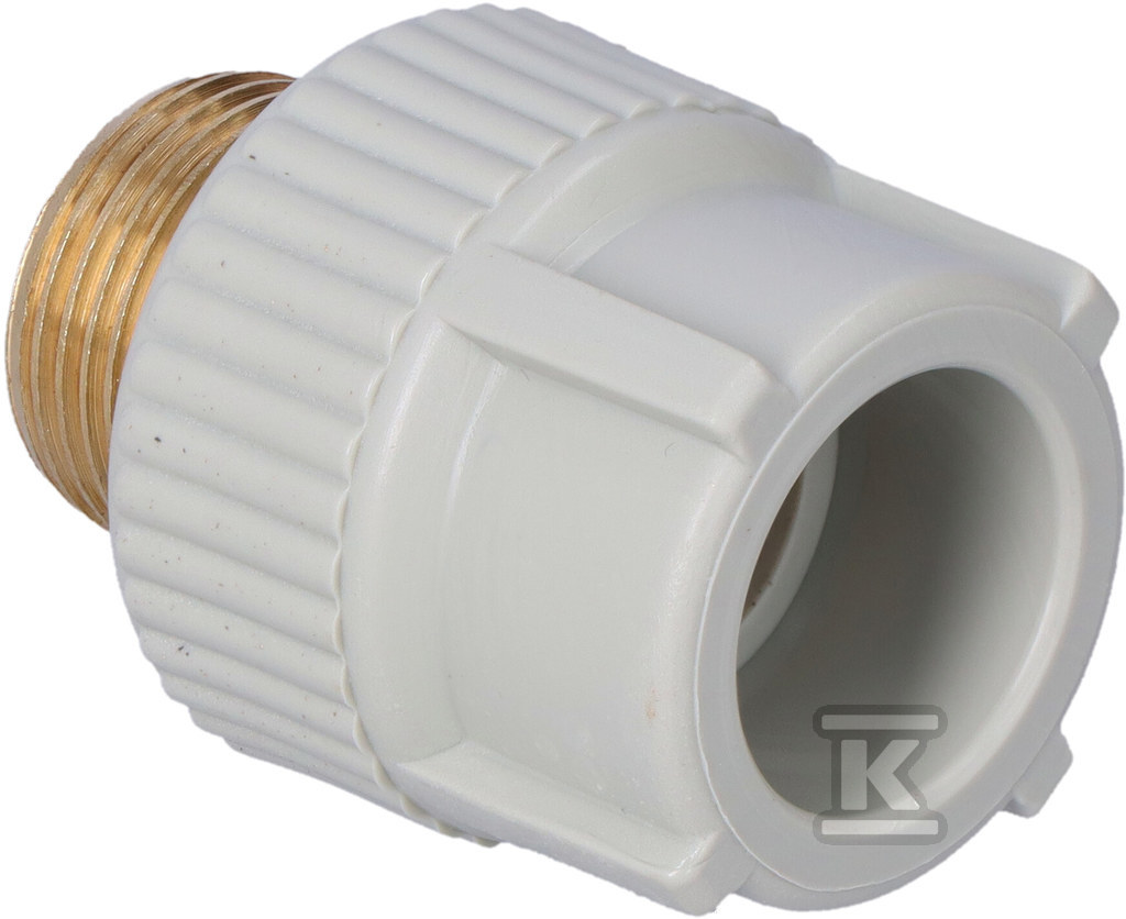 ПП муфта з латунною різьбою 25/3/4" - 606-25/34-V_ON