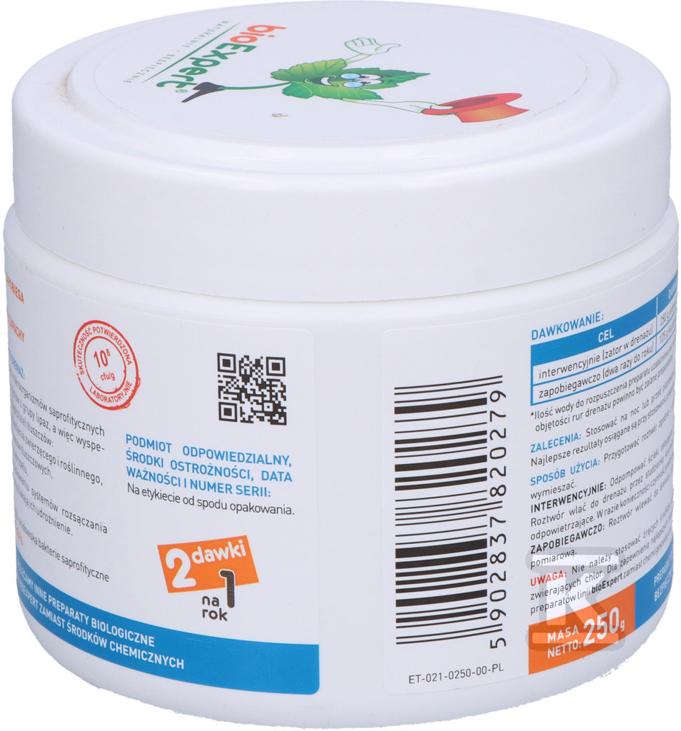BIO Drainage 250g - Дренажний продукт, - D3-021-0250-00-PL