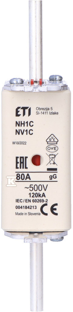 Промисловий запобіжник KOMBI NH1C gG - 004184213