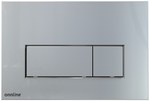 Control button for flush-mounted WC element Onnline, chrome-gloss