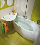 AVOCADO bathtub 160 P white