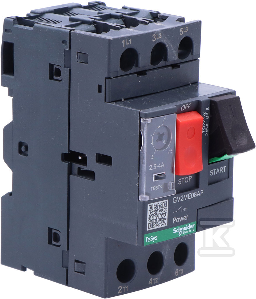 Motor circuit breaker GV2ME..AP 2,5-4A - GV2ME08AP