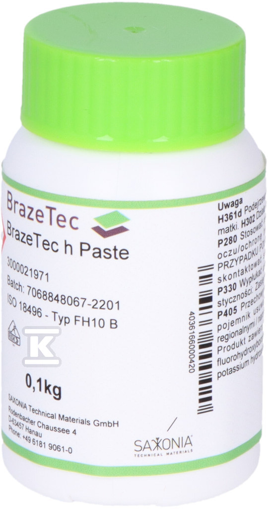 Pasta/Topnik для пайки BrazeTec 100 г - 3000006860