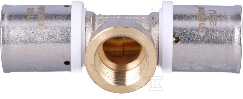 ТРІЙНИК ZAPRASOWYWANY GW 25MM X 1/2" U - ZTW2512_ON