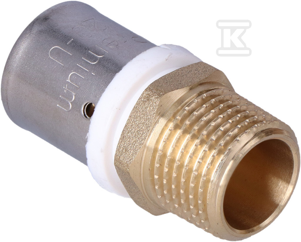 КОНЕКТОР ZAPRASOWYWANA GZ 20MM X 1/2" U - ZZZ2012_ON