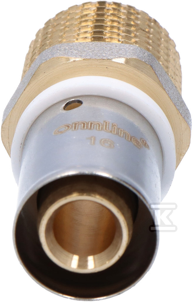 КОНЕКТОР ZAPRASOWYWANA GZ 16MM X 1/2" U - ZZZ1612_ON
