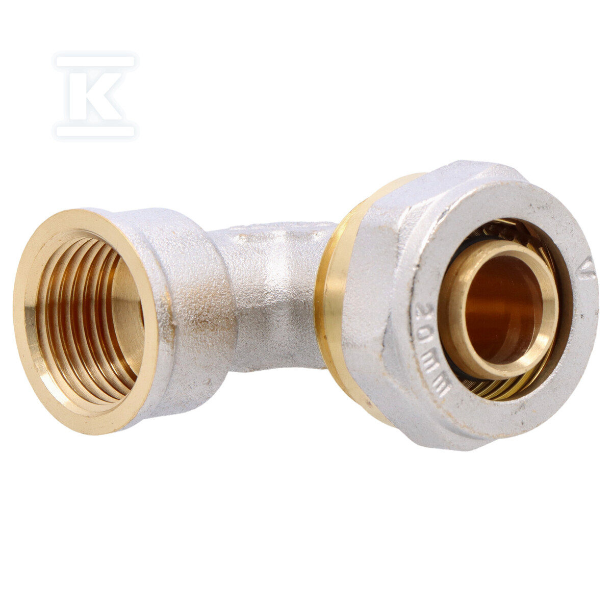 Витоє коліно 90-го GW 20mm*1/2" Onnline - SKW2012_ON