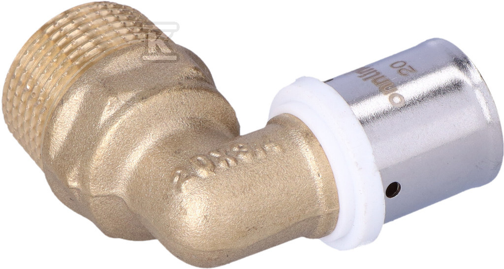 90ST КОЛІНО GZ 20MM X 3/4" U профіль - ZKZ2034_ON