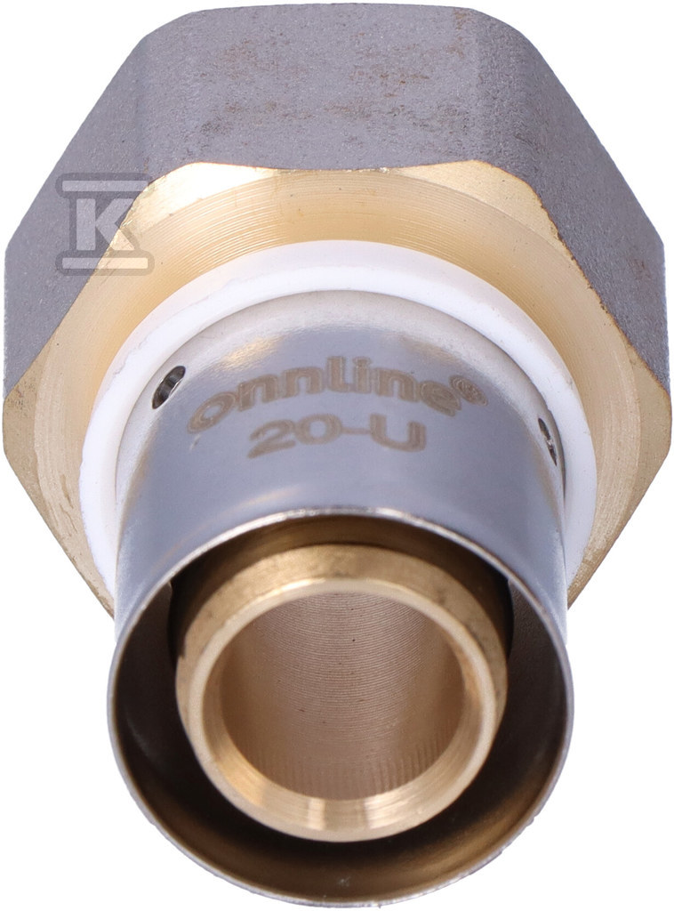КОНЕКТОР ZAPRASOWYWANA GW 20MM X 3/4" U - ZZW2034_ON