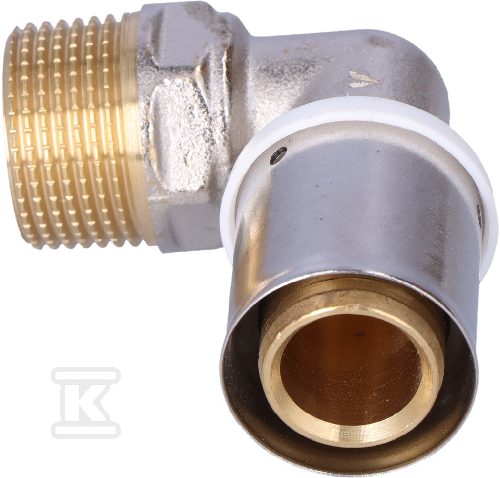 90ST КОЛІНО GZ 25MM X 3/4" U профіль - ZKZ2534_ON