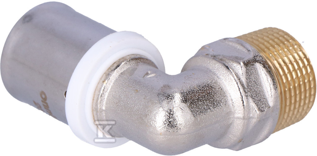 90ST КОЛІНО GZ 25MM X 3/4" U профіль - ZKZ2534_ON