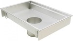 Kitchen channel body (to be purchased siphon type 562 or 502 and filter / sludge basket type 502 or 780) size 250x250 drain Ø 160