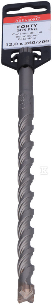Свердло по бетону SDS-Plus 12/260/200 - AB00004022