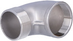 Stainless steel threaded elbow 90 ° female-male 2 "