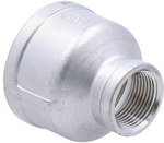 Stainless steel threaded socket reducing 1 1/2" x 3/4"