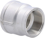 Stainless steel threaded sleeve reducing 1 1/2" x 1 1/4"