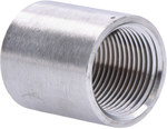 Stainless steel threaded socket, long female nut