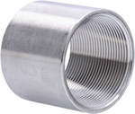 Stainless steel threaded socket long female nut 2 "