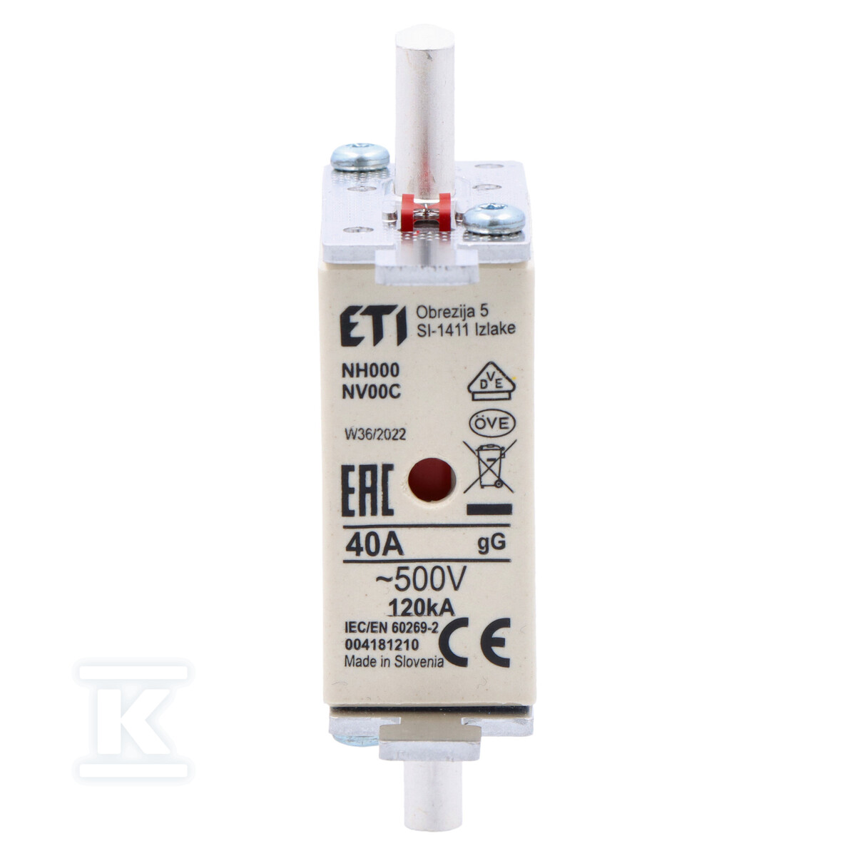 Промисловий запобіжник KOMBI NH000 gG - 004181210