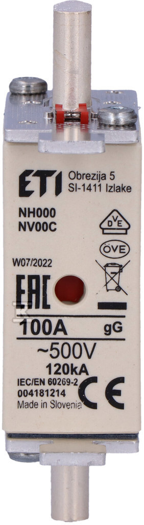 Промисловий запобіжник KOMBI NH000 gG - 004181214