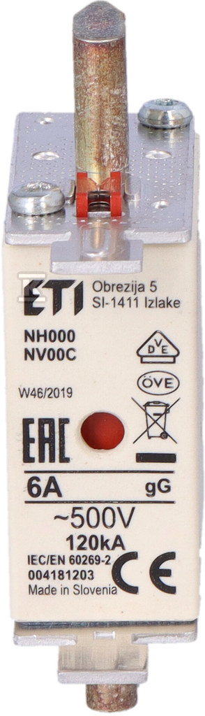 Промисловий запобіжник KOMBI NH000 gG - 004181203