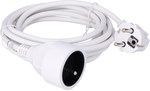 Extension cord, 1 socket, white, 3 m