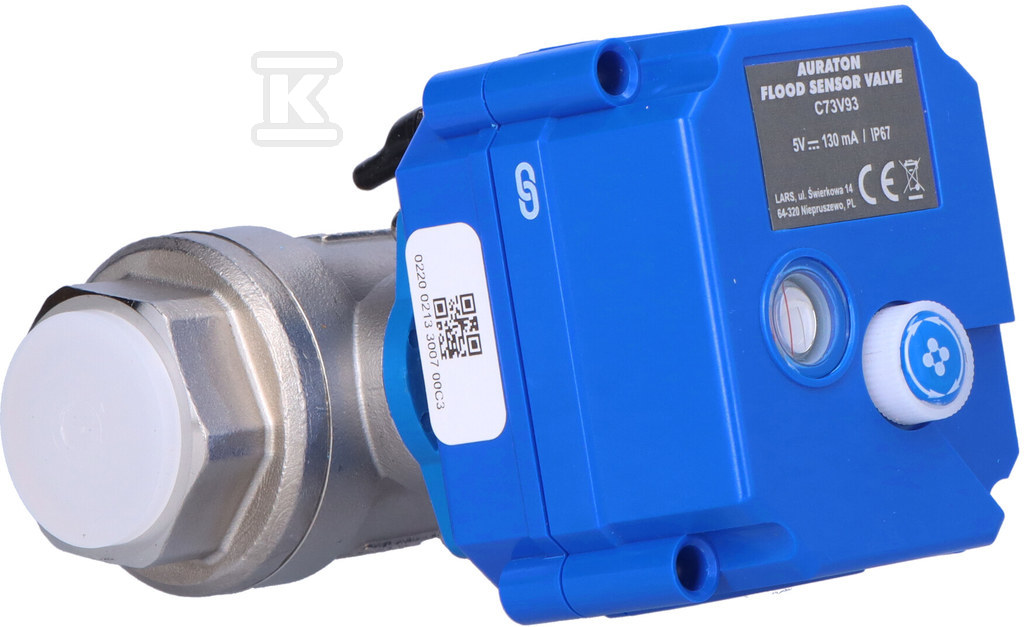 Elektroniczny zawór wody AURATON Flood - AURSMW3131001