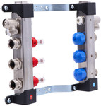 InoxFlow manifold with valves for actuators and flow meters (UFST series) - 3 circuits