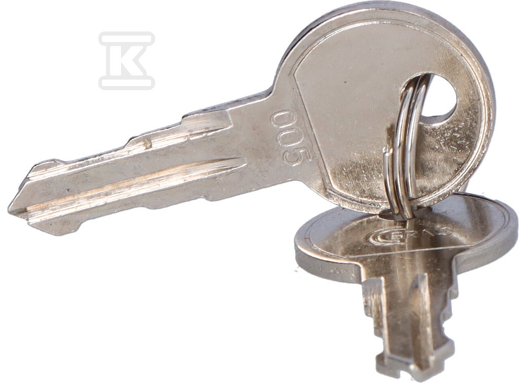 Металевий ключ до патентного замку № - 4467