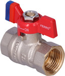 Nut-nut ball valve with butterfly, 1/2", F-Comfort