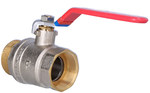 Nut-nipple ball valve with lever, 1 1/2", F-Comfort