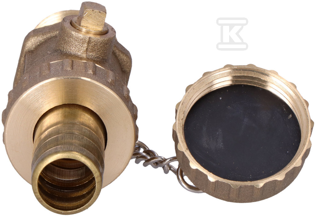 Кран зливний кульовий, різьбовий, 1/2", - ZSN1