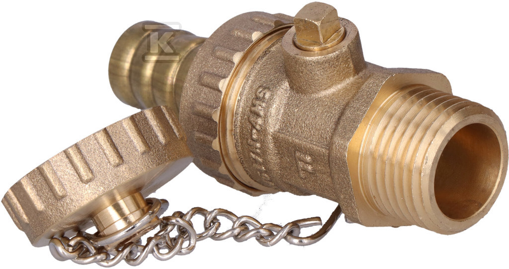 Кран зливний кульовий, різьбовий, 1/2", - ZSN1