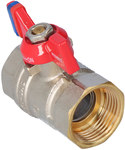 Nut-nut ball valve with butterfly, 1 ", F-Comfort