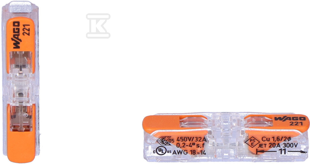 З’єднувач COMPACT для розподільних - 221-2411