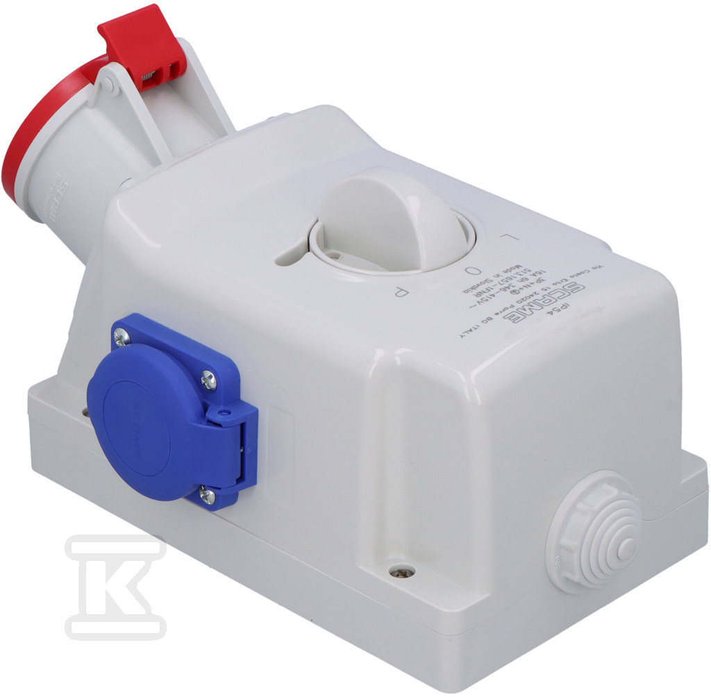 Розетка накладна OPTIMA-COMBI 3P+N+E - 513.1657-1FNR