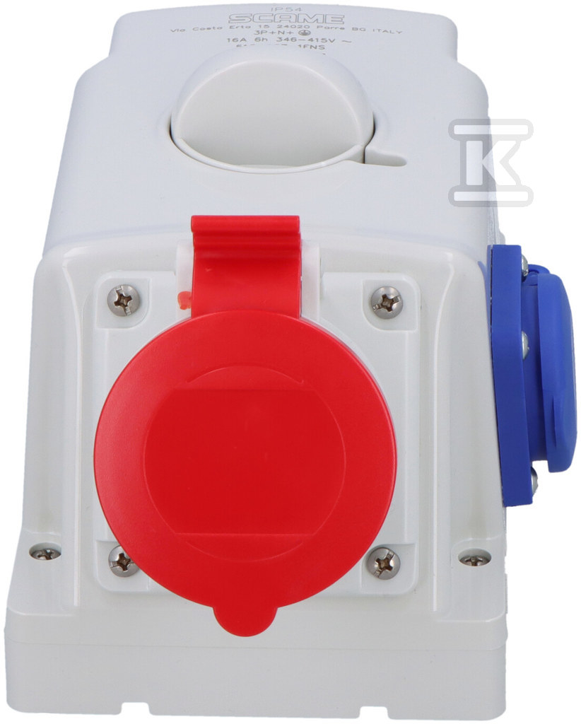OPTIMA-COMBI 3P+N+E Розетка 16А + 230В - 513.1657-1FNS