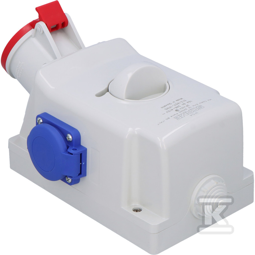 OPTIMA-COMBI 3P+N+E Розетка 16А + 230В - 513.1657-1FNS
